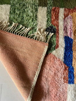 Custom Beni Ouarain Color Soft Wool Rug | Style Moroccan Rug | Handmade Moroccan rug