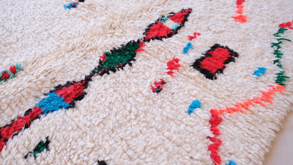 New Azilal 250.00 cm x 137.00 cm | Handcrafted Azilal Wool & Cotton Rug