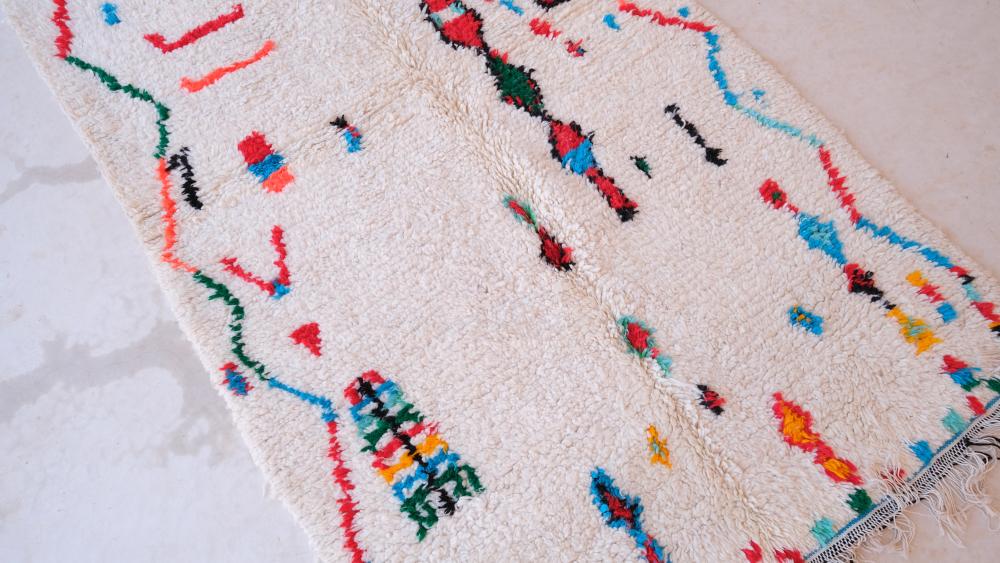 New Azilal 250.00 cm x 137.00 cm | Handcrafted Azilal Wool & Cotton Rug