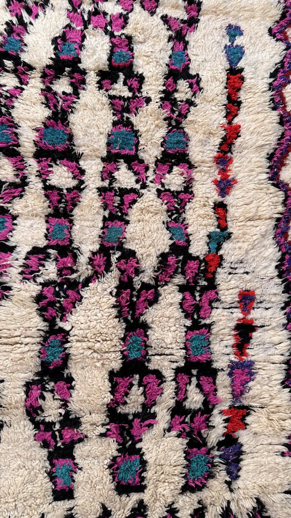 New Azilal 252.00 cm x 144.00 cm | Abstract Azilal Rug | Hand-Knotted Moroccan Artisan Rug