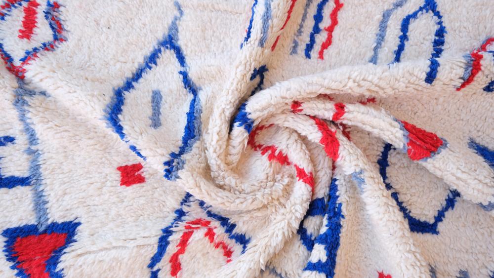 New Azilal 252.00 cm x 144.00 cm | Abstract Azilal Rug | Hand-Knotted Moroccan Artisan Rug