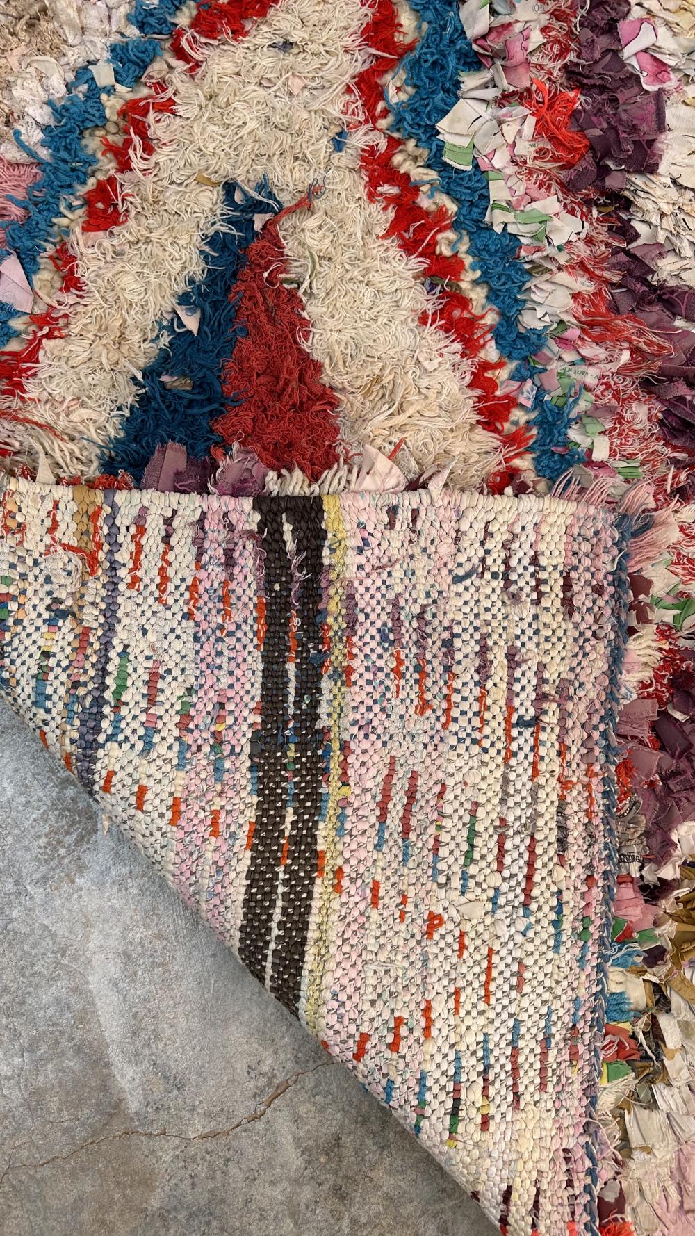 Vintage Boucherouite 193.00 cm x 75.00 cm