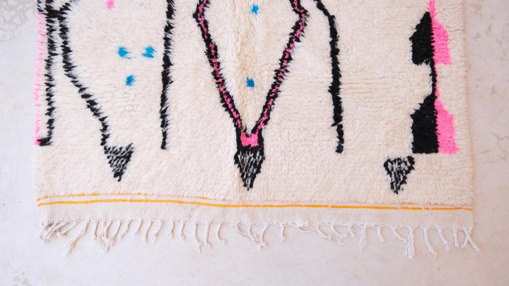 New Azilal 234.00 cm x 129.00 cm | Hand-Knotted Wool & Cotton Rug