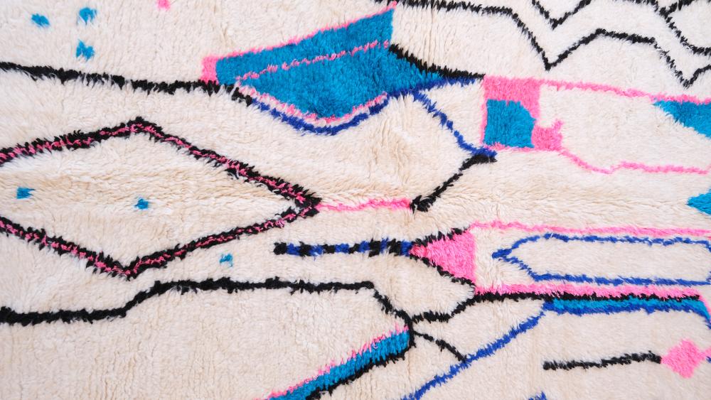 New Azilal 234.00 cm x 129.00 cm | Hand-Knotted Wool & Cotton Rug