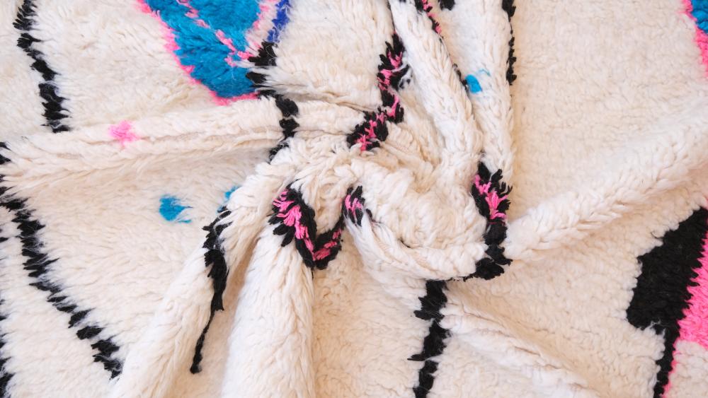 New Azilal 234.00 cm x 129.00 cm | Hand-Knotted Wool & Cotton Rug