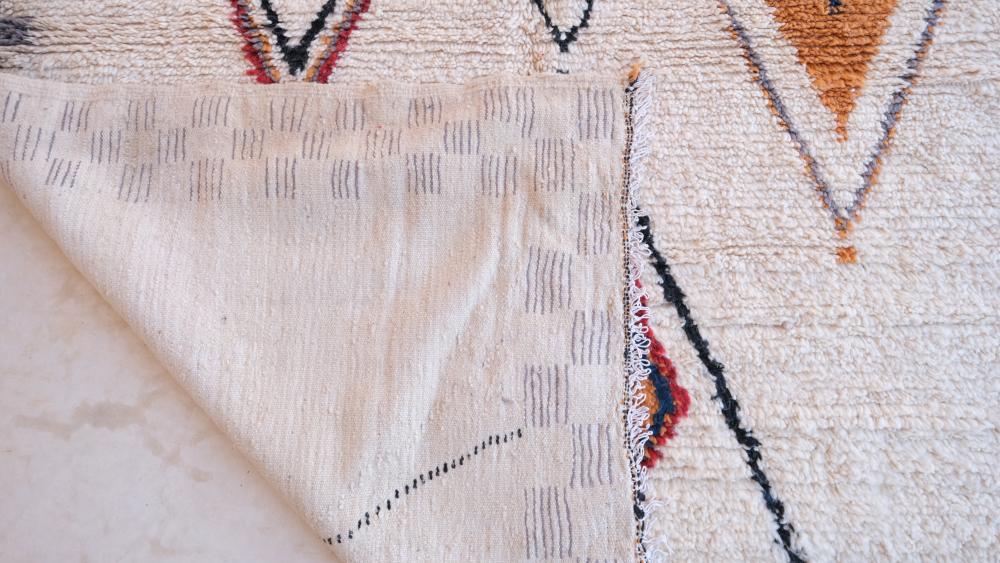 New Modren Azilal RUG 253.00 cm x 205.00 cm | Moroccan Tribal Decor| Azilal Wool Rug