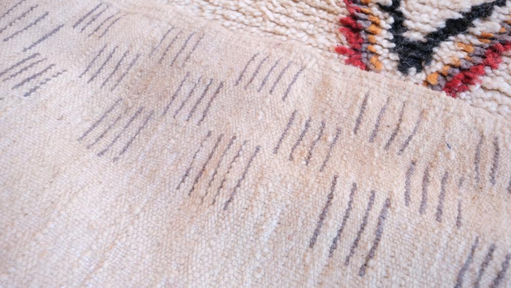 New Modren Azilal RUG 253.00 cm x 205.00 cm | Moroccan Tribal Decor| Azilal Wool Rug