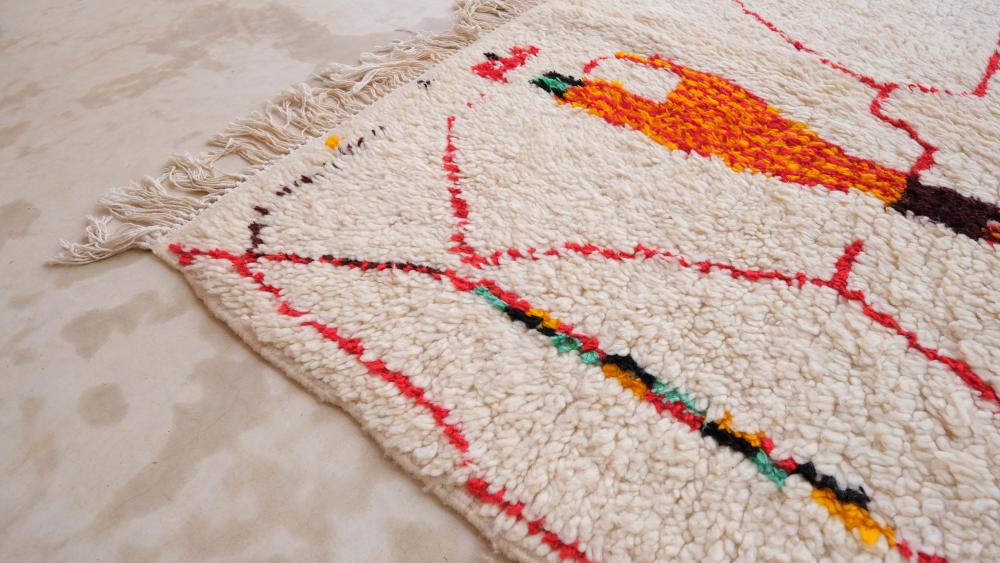 New Azilal 259.00 cm x 145.00 cm | Authentic Azilal Washable Moroccan Rug