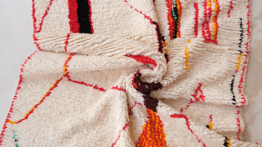 New Azilal 259.00 cm x 145.00 cm | Authentic Azilal Washable Moroccan Rug