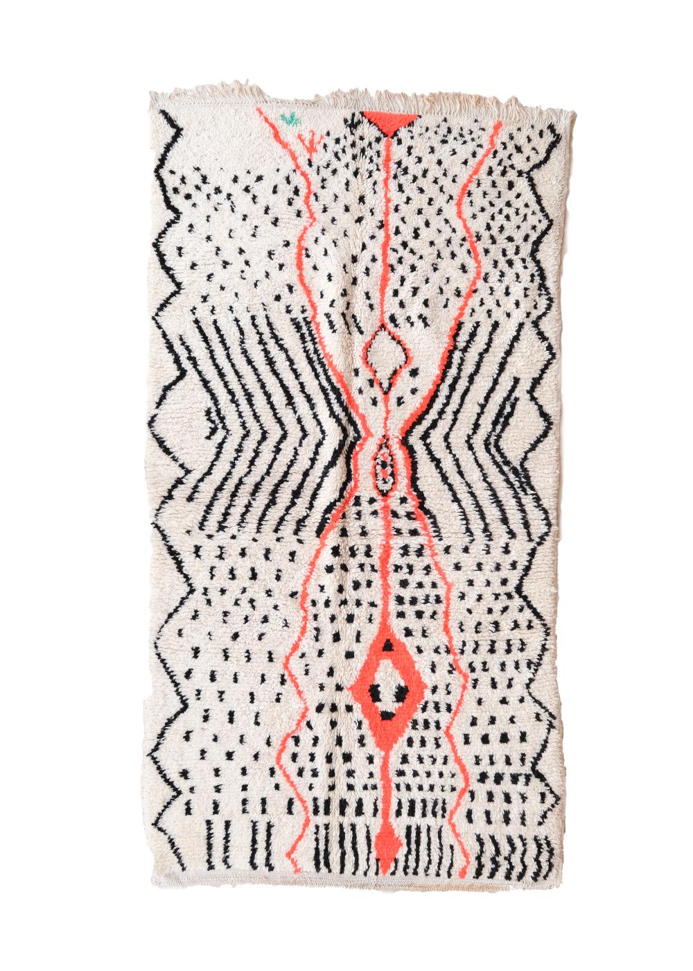 New Azilal 262.00 cm x 141.00 cm | Beautiful Azilal Moroccan Berber Rugs